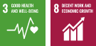 3 Good Health and Well-Being　8 Decent Work and Economic Growth