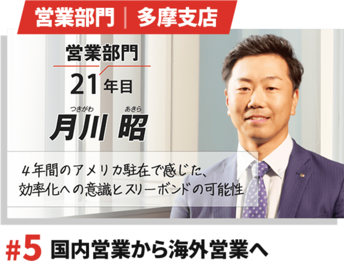 国内営業から海外営業へ